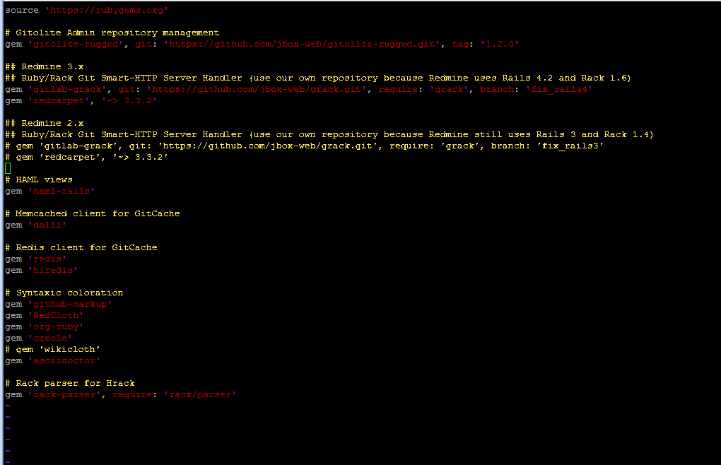 git_hosting Plugin Gemfile check Version of Redmine